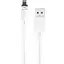 Кабель XO NB187 2.1 PVC magnetic suction cablefor Lightning 1 м Білий - мініатюра 1
