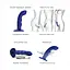 Вібратор Strap-On-Me Tapping Dildo Wave M 15.7 см синій - мініатюра 4