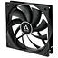 Вентилятор 120 мм Arctic F12 PWM чорний 5 шт. 120х120х25 мм PWM 0-1350 об/хв 4-pin гідравлічний підшипник (ACFAN00145A) - мініатюра 1