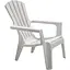 Стілець садовий пластиковий Bica Maryland білий - мініатюра 1