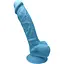 Фалоімітатор SilexD Johnny Blue (MODEL 1 size 7in), двошаровий, силікон + Silexpan, діаметр 3,8 см - мініатюра 1