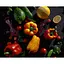 Картина по номерам Strateg Яркие овощи на черном фоне 50 х 40 см (AH1289) - миниатюра 1