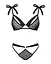 Напівпрозорий еротичний комплект Obsessive Obsessivia 2pcs Set black S/M - мініатюра 5