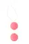 Вагінальні кульки Vibratone Unisex Duo Balls, 3.5 см, рожевий - мініатюра 1