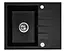 Кухонная мойка гранитная Rea North black ZLE-00124, Черный - миниатюра 7