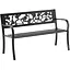 Скамейка для сада Chomik Garden Line Rose стальная с декоративной спинкой - миниатюра 1