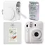 Набор камера Fujifilm Instax Mini 12, Фотобумага 10шт, Чехол, Фотоальбом 64 фото Белый - миниатюра 1