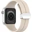 Ремешок DK для Apple Watch 38mm (Series 1 / 2 / 3) Silicone Sport Magnetic (017247) (ivory / silver) - миниатюра 2