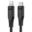 Кабель ACEFAST C3-01 Type-C to iP 3A, 30W, TPE, TPE connectors, Black - мініатюра 1