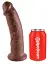 Фаллоимитатор King Cock 9" 22.9 см коричневый - миниатюра 3