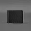 Мужской кожаный портмоне 1.0 зажим для денег черный Карбон - миниатюра 6