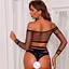 Комплект еротичний сітчастий топ та трусики S/M K0546-1 - мініатюра 2