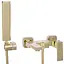 Смеситель для ванны и душа Rea Fenix gold золотой настенный REA-B5666 Золотой - миниатюра 1