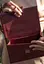 Жіноча шкіряна сумка Kelly бордова - мініатюра 5