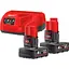 Аккумуляторы к электроинструменту + зарядное устройство для Milwaukee M12 NRG-402 (4933459211) [99356] - миниатюра 1