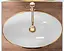 Умивальник Rea Pamela gold white накладний REA-U6345, Золотий - мініатюра 5