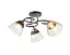 Люстра стельова на 3 плафони 6331-3 (Чорний+Хром) - мініатюра 1