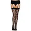 Ажурные чулки с сердечками Leg Avenue Heart Black, One Size - миниатюра 4
