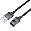 Дата кабель Hoco X118 Generous with display USB to Lightning 2.4A (1m) Black - мініатюра 4