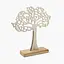 Декор алюминиевый MBM HOME Дерево на подставке серебряный 230х90х270 мм (DH-ST-39 M SILVER) - миниатюра 2