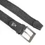 Ремень-резинка мужской JK-35003 (110 см) темно-серый плетеный - миниатюра 3