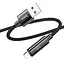 Дата кабель Hoco U125 Benefit 2.4A USB to Lightning with display (1.2m) Black - мініатюра 3