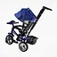 Велосипед трехколесный Best Trike 68-640 с музыкальной фарой и USB синий - миниатюра 2