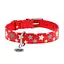 Ошейник для собак кожаный Waudog Glamour с QR-паспортом узор "Звездочка" светонакопительный/светоотражающий L Ш 25 мм, - миниатюра 3