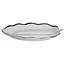 Фарфоровое блюдо для сервировки стола в форме листьев 41×27×4 (см) блюдо для подачи закусок Серебро Yiwu ML6045 - миниатюра 3