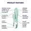 Вібратор-кролик Satisfyer Air Pump Bunny 5+ 21.5х3.6 см м'ятний - мініатюра 7