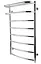Водяна рушникосушка Unio Op W 900-500-8 Олівія з полицею, Хром - мініатюра 3