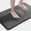 Антискользящий Мягкий коврик для ванной Aquarius с эффектом памяти 40 х 60 см Графит Гладкий - миниатюра 1