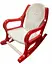Крісло-гойдалка дитяче, червоне - мініатюра 1
