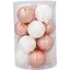 Комплект елочных шариков Chomik пластиковые 4 см розовые и белые 16 шт. (GIF7351) - миниатюра 1