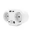 Розетка двойник Voltronic с заземлением HHT609W, USB+Type-C, 3.4А, зашита от перегрузки, White - миниатюра 3