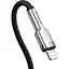 Кабель Baseus Cafule Series Metal Cable Type-C to iP PD 20W 0.25m black (CATLJK-01) - миниатюра 2