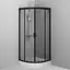 Душевая кабина Am.Pm Gem 1/ 4 Round 80x80 см без поддона black W90UG-401-080BT, прозрачный, черный - миниатюра 3