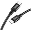 Кабель Hoco X14 Double speed PD charging data cable Lightning L-2 м Чорний - мініатюра 1