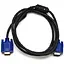 Кабель Vga 1.5 м male to male папа-папа 2 ферита черно-голубой - миниатюра 1
