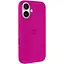 Чехол Epik Silicone case AAA с Magsafe и анимационной кнопкой для Apple iPhone 16, 6.1 Fuchsia - миниатюра 2