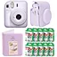 Подарочный набор камера Fujifilm Instax Mini 12, Фотобумага 100 шт, Чехол, Фотоальбом на 64 фото Фиолетовый - миниатюра 1