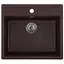 Кухонная мойка Zerix ZS-5751S-12 коричневая ZX4600, Коричневый - миниатюра 1
