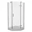 Душова кабіна Eger Stefani 90x90 на низькому піддоні 599-535, Хром - мініатюра 1
