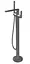 Смеситель для ванны напольный Kohlman Experience graphite QF1165EG Графит - миниатюра 1