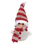 Нічник новорічний "Сніговичок" СХ-4-14 LED 15 см, сріблясто-червоний - мініатюра 1
