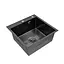 Кухонна мийка Kroner KRP Derby - 5050HM PVD (2,5/0,5 мм) CV027240, Чорний - мініатюра 3