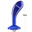 Анальная пробка Flawless Clear Anal Plug 6'' 15 см (синий) - миниатюра 6
