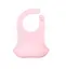Силіконовий нагрудник слюнявчик 31х22 см, без бісфенолу А, Light Pink - мініатюра 1