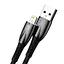 Кабель посилений Baseus Glimmer USB to iPhone (Lightning) CADH000201 чорний - мініатюра 1