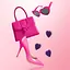Вібратор Rianne S Heart 5.5 см фіолетовий - мініатюра 2